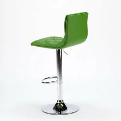 SUPERSTOOL Tabouret Haut Cuisine Et Matelas Matelassé Similicuir Design Honolulu | Vert -banc et tabouret Soldes Boutique 5913985 3