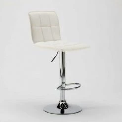 SUPERSTOOL Tabouret Haut Moderne En Similicuir Pour La Cuisine Et Bar Design Phoenix | Blanc -banc et tabouret Soldes Boutique 5914035 3