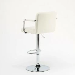 SUPERSTOOL Tabouret Pour Bar Cuisine Haut Pivotant Réglable Avec Dossier Et Accoudoirs Las Vegas | Blanc 10 SUPERSTOOL Tabouret Pour Bar Cuisine Haut Pivotant Réglable Avec Dossier Et Accoudoirs Las Vegas | Blanc -banc et tabouret Soldes Boutique 5914205 4