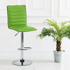 SUPERSTOOL Tabouret De Bar Cuisine Haut Fixe Tournant Réglable Avec Dossier Detroit | Vert -banc et tabouret Soldes Boutique 5914241 2