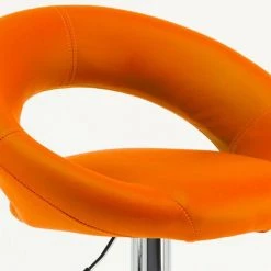 SUPERSTOOL Tabouret Haut Bar Cuisine Pivotant Réglable En Hauteur Avec Repose-pieds Chicago | Orange -banc et tabouret Soldes Boutique 5914298 5