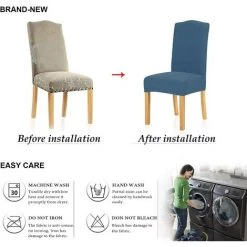 ZOLGINAH Housse De Chaise 6 Pièces,Salle à Manger Stretch Extensible Antidérapante Couverture De Chaise,Housse De Salle à Manger Amovible Lavable Housse De Chaise Pour Salle(6 Pièces,Bleu Denim) 11 ZOLGINAH Housse De Chaise 6 Pièces,Salle à Manger Stretch Extensible Antidérapante Couverture De Chaise,Housse De Salle à Manger Amovible Lavable Housse De Chaise Pour Salle(6 Pièces,Bleu Denim) -banc et tabouret Soldes Boutique 59344622 5