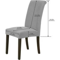 LONGZIMING Housse De Chaise Extensible Lot De 4, Housse Chaise Extensibles Amovibles Pour Chaise De Salle à Manger, Housses De Chaises Pour Hôtel, Cérémonie, Banquet, Cuisine, Restaurant, Maison, Argent -banc et tabouret Soldes Boutique 59463967 4