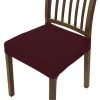 CATHERINE 2pcs Housse De Chaise Housse De Salle à Manger Pour Un Ajustement Universel (Vin Rouge) -banc et tabouret Soldes Boutique 59484425 1