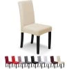 CATHERINE 2pcs Housse De Chaise Housse De Chaise De Salle à Manger Universelle, Extensible (Beige) -banc et tabouret Soldes Boutique 59485437 1