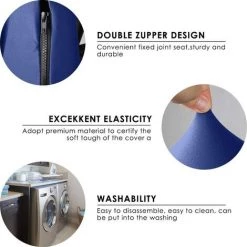 HEGUYEY Housse Pour Chaise De Bureau Housse De Fauteuil Rotatif Housse Tissu élastique Amovible Housse De Chaise Extensible Slipcover Chair Cover Protector Pour Chaise De Bureau Accoudoirs Chaise-Bleu,2PCS-M 10 HEGUYEY Housse Pour Chaise De Bureau Housse De Fauteuil Rotatif Housse Tissu élastique Amovible Housse De Chaise Extensible Slipcover Chair Cover Protector Pour Chaise De Bureau Accoudoirs Chaise-Bleu,2PCS-M -banc et tabouret Soldes Boutique 59603757 4