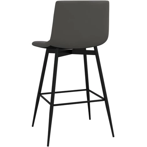 Tabouret De Bar Gris Foncé Velours VidaXL 7 Tabouret De Bar Gris Foncé Velours VidaXL – Image 5