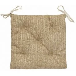 ATMOSPHERA, CRATEUR D'INTRIEUR Galette De Chaise "Palm" 40x40cm Beige