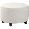 LYCXAMES Housses De Pouf Extensibles Housses De Pouf Rondes Housses De Repose-Pieds Amovibles Housses De Protection Pour Pouf De Rangement Pour Salon (Ivory, Moyen) 2 LYCXAMES Housses De Pouf Extensibles Housses De Pouf Rondes Housses De Repose-Pieds Amovibles Housses De Protection Pour Pouf De Rangement Pour Salon (Ivory, Moyen) -banc et tabouret Soldes Boutique 59789042 1
