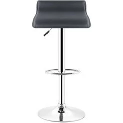 OOBEST Tabouret De Bar Lot De 4 Design En Cuir Simili Et Métal Chromé, Haute Réglable, Noir -banc et tabouret Soldes Boutique 5981392 2