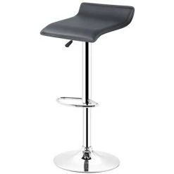 OOBEST Tabouret De Bar Lot De 4 Design En Cuir Simili Et Métal Chromé, Haute Réglable, Noir -banc et tabouret Soldes Boutique 5981392 3