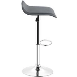 OOBEST Tabouret De Bar Lot De 4 Design En Cuir Simili Et Métal Chromé, Haute Réglable, Noir -banc et tabouret Soldes Boutique 5981392 5