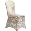 TINOR Mariage Housse De Chaise Universel Extensible Chaise Slipover Pour La Salle à Manger, Hôtel | 45 * 45 * 90 Cm |Argent,Or (Or) -banc et tabouret Soldes Boutique 59826547 1