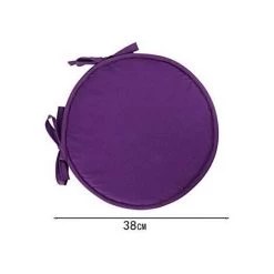 TINOR Lot De 4 Coussin Rond Galette De Chaise Ronde Pour Table Et Chaise De Salle à Manger Avec Cordon De Serrage 38cm -banc et tabouret Soldes Boutique 59826566 5
