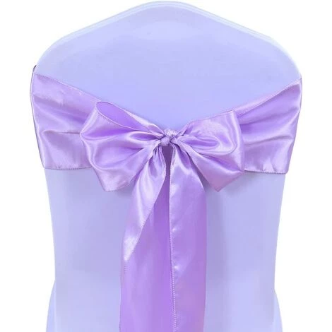 PERLE RARE 25PC Rubans En Satin Housse De Chaise Noeud Rubans Nœuds De Mariage Décoration De Ceremonie Fête événement Anniversaire 17 X 275cm 20 Colours-Lavande 4 PERLE RARE 25PC Rubans En Satin Housse De Chaise Noeud Rubans Nœuds De Mariage Décoration De Ceremonie Fête événement Anniversaire 17 X 275cm 20 Colours-Lavande – Image 2