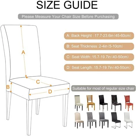 AOUGO Housse De Chaise De Salle à Manger Élastique 6 Pièces Housse De Chaise Universelle Imprimée Housse De Chaise Antidérapante Pour Restaurant D'Hôtel à La Maison - Bluegrass Edge Vert 4 AOUGO Housse De Chaise De Salle à Manger Élastique 6 Pièces Housse De Chaise Universelle Imprimée Housse De Chaise Antidérapante Pour Restaurant D'Hôtel à La Maison - Bluegrass Edge Vert – Image 2