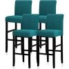 WINBO Lot De 2 Housses De Chaise Réutilisables Pour Tabouret De Bar, Bleu Sarcelle Foncé 1 WINBO Lot De 2 Housses De Chaise Réutilisables Pour Tabouret De Bar, Bleu Sarcelle Foncé -banc et tabouret Soldes Boutique 60289680 1