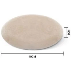 MERKMAK Galette De Chaise Fourrure Artificielle Eponge A Memoire Doux Et Confortable Amovible 40 X 40 Cm -banc et tabouret Soldes Boutique 60370857 2