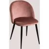 Lot 4 Chaises En Velours Kana SKLUM Velour Noir BLUSH - Noir BLUSH -banc et tabouret Soldes Boutique 60469932 1
