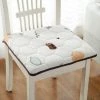 FLYME Coussins De Chaise Non Slip Coussin De Siege Épaissir Ordinateur Coussin D'assise Couvrir Détachable Repas Galette De Chaise Pour Accueil Bureau Intérieur Extérieur Cuisine Blanc 40x40cm(16x16inch) -banc et tabouret Soldes Boutique 60493395 1