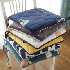 FLYME Coussins De Chaise Non Slip Coussin De Siege Épaissir Ordinateur Coussin D'assise Couvrir Détachable Repas Galette De Chaise Pour Accueil Bureau Intérieur Extérieur Cuisine Blanc 40x40cm(16x16inch) -banc et tabouret Soldes Boutique 60493395 2