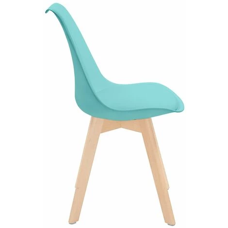 THINIA HOME Pack 2 Chaises De Salle à Manger De Style Nordique Daria 83x55x48cm Mince Maison - Turquoise 6 THINIA HOME Pack 2 Chaises De Salle à Manger De Style Nordique Daria 83x55x48cm Mince Maison - Turquoise – Image 4