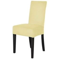 Ensoleillé Peluche épaisse Housse De Chaise Lavable élastique Hiver Velours Chaud Housse De Chaise Housse Cuisine Restaurant Housse De Chaise -banc et tabouret Soldes Boutique 60910907 2