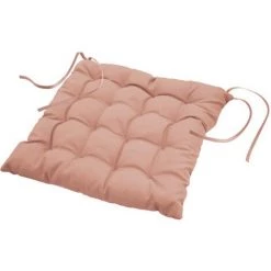 1001KDO POUR LA MAISON Coussin De Chaise Assise Matelassé 40 X 40 Cm Rose Poudre