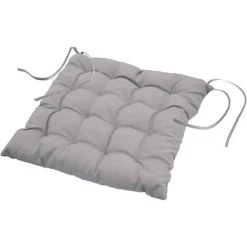 1001KDO POUR LA MAISON Coussin De Chaise Assise Matelassé 40 X 40 Cm Gris