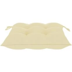 FIMEI Coussins De Chaise 6 Pcs Blanc Crème 50x50x7 Cm Tissu -banc et tabouret Soldes Boutique 60966311 4