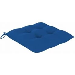 FIMEI Coussins De Chaise 4 Pcs Bleu 50x50x7 Cm Tissu -banc et tabouret Soldes Boutique 60974889 2