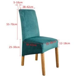 MACARON Housse De Chaise Salle à Manger Housse De Chaise Mariage Maison Bureau Housse De Chaise Mariage Housse Chaise Haute Extensible Universelle Moderne Lavable Protection Chaise 4 PCS LO-Ron -banc et tabouret Soldes Boutique 61047686 2