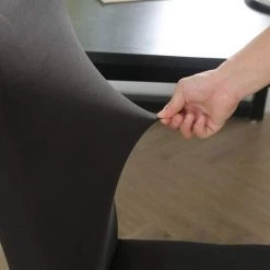 MACARON Housse De Chaise Salle à Manger Housse De Chaise Mariage Maison Bureau Housse De Chaise Mariage Housse Chaise Haute Extensible Universelle Moderne Lavable Protection Chaise 4 PCS LO-Ron -banc et tabouret Soldes Boutique 61047686 3