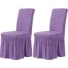 MACARON Housse De Chaise De Salle à Manger Extensible Universelle Avec Jupe, Protecteur De Meubles Amovible Lavable Pour Accueil Cérémonie Banquet Fête De Mariage Housse De Chaise Mariage (2 Pièces, Lavande)LO-Ron 2 MACARON Housse De Chaise De Salle à Manger Extensible Universelle Avec Jupe, Protecteur De Meubles Amovible Lavable Pour Accueil Cérémonie Banquet Fête De Mariage Housse De Chaise Mariage (2 Pièces, Lavande)LO-Ron -banc et tabouret Soldes Boutique 61047698 1
