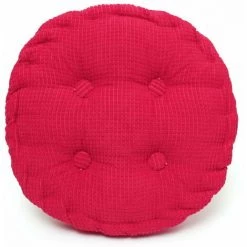 QERSTA Coussins De Coussin En Velours Côtelé épais De 7,1 Cm, Coussin De Chaise Doux De Couleur Unie De 40,6 X 40,6 Cm, Coussin De Sol Rond/carré Pour S'asseoir, Tapis De Tatami, Méditation, Yoga, Coussin D'assise Pour Salon, Bureau, Intérieur, Extérieur 1 Pièce