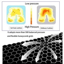 EINEMGELD Coussin De Chaise, Coussin Anti Escarres, Soulage La Pression Sur Le Orthopédique Avec Housse Antidérapant Pour Voiture/Bureau/Maison/Fauteuil Roulant -banc et tabouret Soldes Boutique 61083848 3