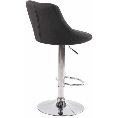 NOVA Cuisine De Bar à Tabouret En Tissu Pivotant Réglable Avec Des Repousses De Pied De Différentes Couleurs Couleur : Gris Foncé 5 NOVA Cuisine De Bar à Tabouret En Tissu Pivotant Réglable Avec Des Repousses De Pied De Différentes Couleurs Couleur : Gris Foncé – Image 3