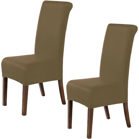 WELLHOME 2 Couvercles De Chaise Ensemble Avec Un Dossier Anti-réprimande Alba Crème 3 WELLHOME 2 Couvercles De Chaise Ensemble Avec Un Dossier Anti-réprimande Alba Crème