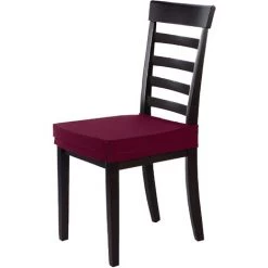 WELLHOME Ensemble De 2 Couvertures De Chaise Sans Dossier De Sauvegarde Alba Burgundo -banc et tabouret Soldes Boutique 61259016 3