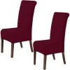 WELLHOME Ensemble De 2 Couvercles De Chaise Avec Dossier AntiMancha Alba Burgundo 2 WELLHOME Ensemble De 2 Couvercles De Chaise Avec Dossier AntiMancha Alba Burgundo -banc et tabouret Soldes Boutique 61259045 1