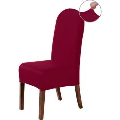 WELLHOME Ensemble De 2 Couvercles De Chaise Avec Arrière Rond à L'arrière -banc et tabouret Soldes Boutique 61259060 5