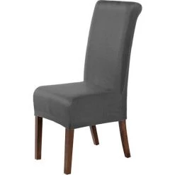 WELLHOME 2 Couvertures De Chaise Ensemble Avec Un Support Anti-alba Gris -banc et tabouret Soldes Boutique 61259072 4