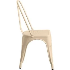 THINIA HOME Pack 4 Chaises Industrielles Strong 44x43x84cm Mince Home - Beige -banc et tabouret Soldes Boutique 61272027 3