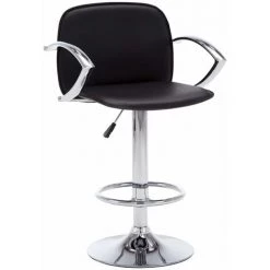 SUPERMARKET Chaises De Bar Avec Accoudoirs 2 Pcs Similicuir Noir -banc et tabouret Soldes Boutique 61304042 3