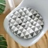 SINCèREETALI Coussin De Chaise, Coussin Rond En Tatami Respirant Pour Salle à Manger/bureau/canapé (triangle Gris, 40 Cm, Lot De 2) -banc et tabouret Soldes Boutique 61336121 1