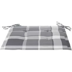 FIMEI Coussins De Chaise De Jardin 4pcs Carreaux Gris 50x50x3cm Tissu -banc et tabouret Soldes Boutique 61382342 3