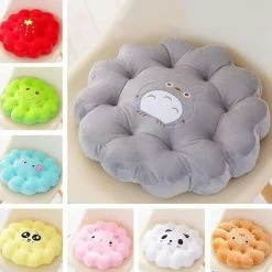 Ensoleillé Coussins De Siège Décoratifs Super Doux Et Confortables Oreillers De Sol De Dessin Animé Pour Les Enfants Ronds -banc et tabouret Soldes Boutique 61384629 3