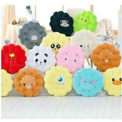 Ensoleillé Coussins De Siège Décoratifs Super Doux Et Confortables Oreillers De Sol De Dessin Animé Pour Les Enfants Ronds -banc et tabouret Soldes Boutique 61384629 4