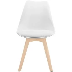 THINIA HOME Pack 4 Salles à Manger De Style Nordique Daria 83x55x48cm Mince Maison - Blanc 9 THINIA HOME Pack 4 Salles à Manger De Style Nordique Daria 83x55x48cm Mince Maison - Blanc -banc et tabouret Soldes Boutique 62413492 3