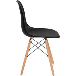 Chaise De Salle à Manger De Style Nordique Sixa 81x50.5x46.5 Cm Thinia Home - Le Noir -banc et tabouret Soldes Boutique 62413517 3